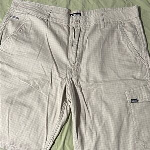 Vans Light Khaki Checkered Shorts